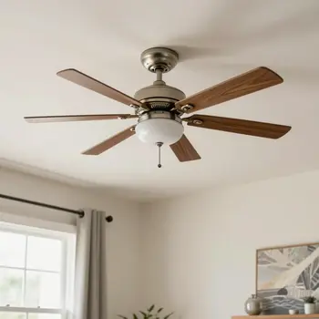 Professional ceiling fan installation in Las Vegas home living room