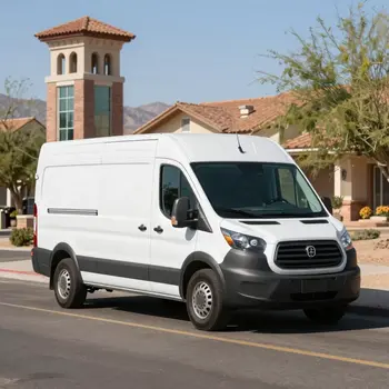 Vegas Electrician Service van providing emergency electrical repairs in Henderson NV near Green Valley Ranch.