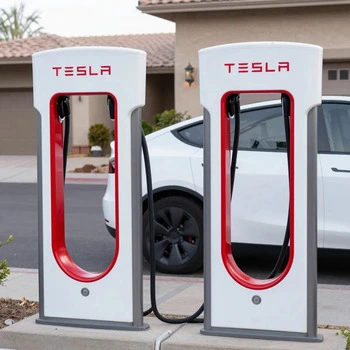 Tesla electric vehicle charging at home with installed charger Las Vegas