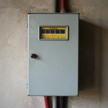 Old outdated 100 amp electrical panel before upgrade in Las Vegas