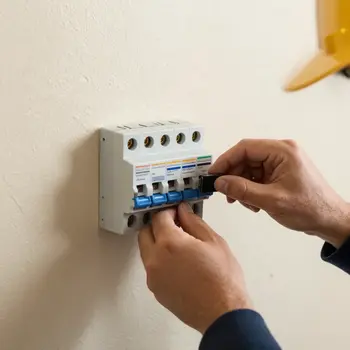 Tripped circuit breaker requiring professional repair in Las Vegas home